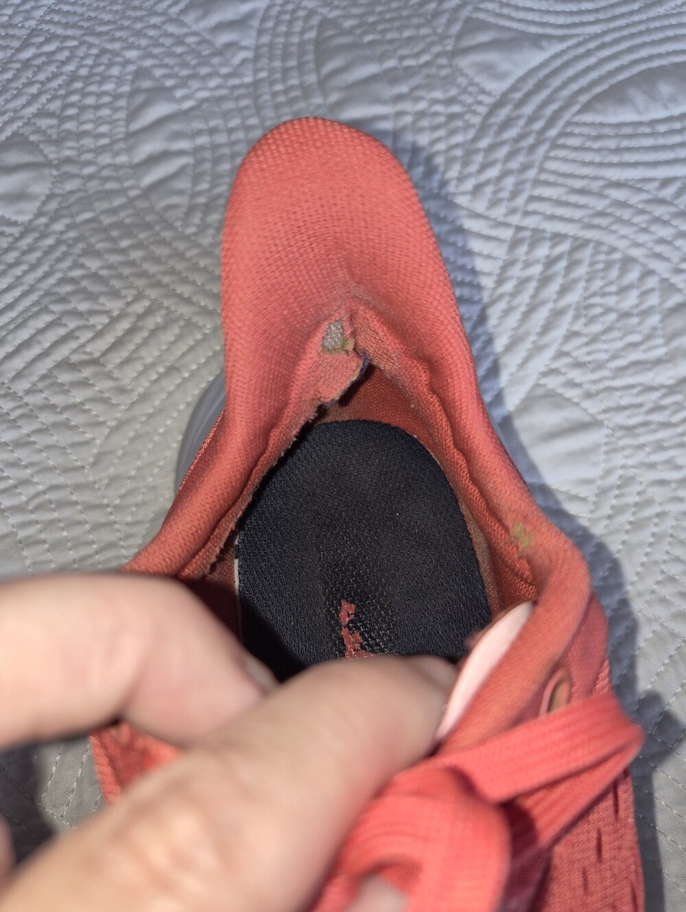 Hoka Clifton Edge Hot Coral Athletic Running Shoes Womens 8 - Picture 11 of 16